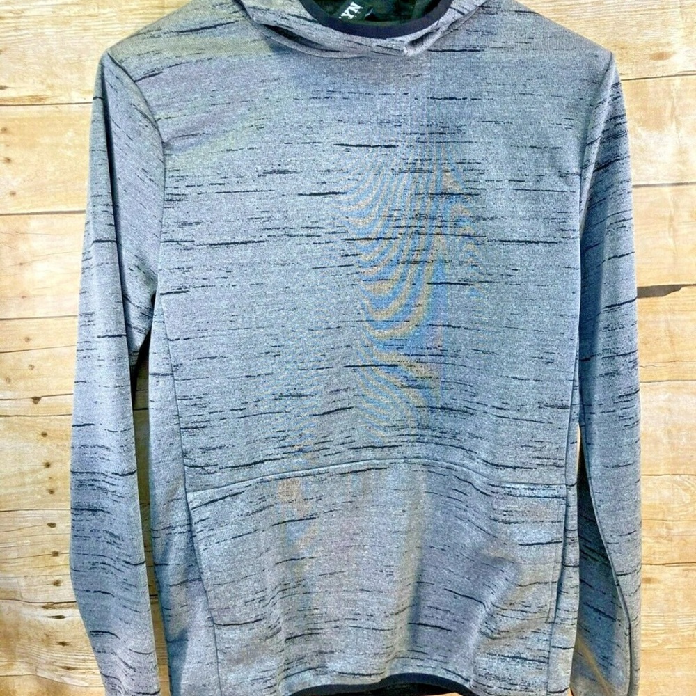 Men's Gray Hooded Shirt